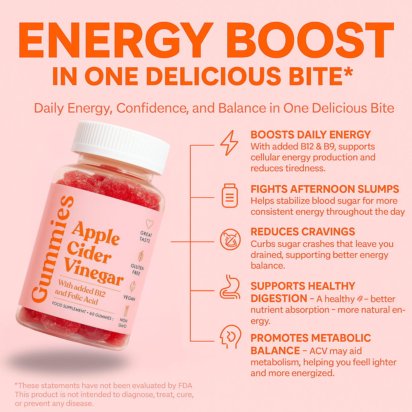 Apple Cider Vinegar Daily Supercharge Gummies